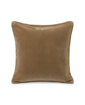 Cotton Velvet quilted kuddfodral 50x50 cm - Walnut - Lexington