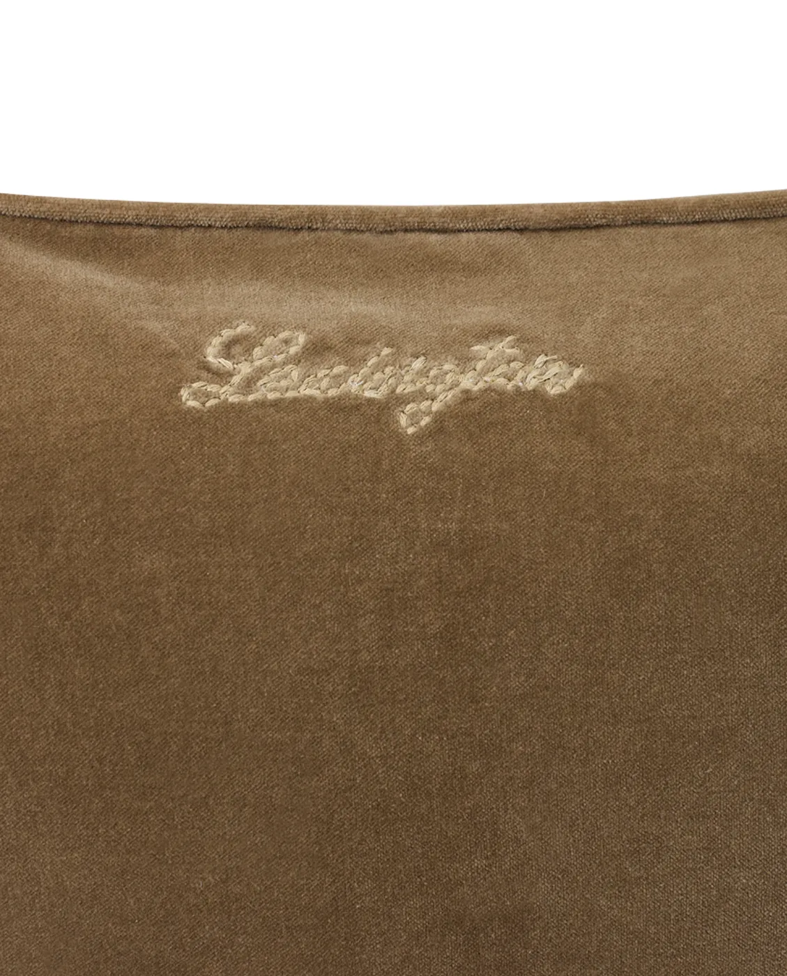 Cotton Velvet quilted kuddfodral 50x50 cm, Walnut Lexington