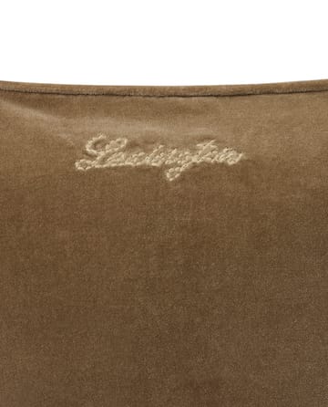 Cotton Velvet quilted kuddfodral 50x50 cm - Walnut - Lexington