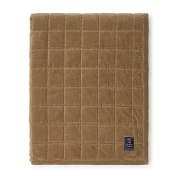 Cotton Velvet quilted överkast 160x240 cm - Walnut - Lexington