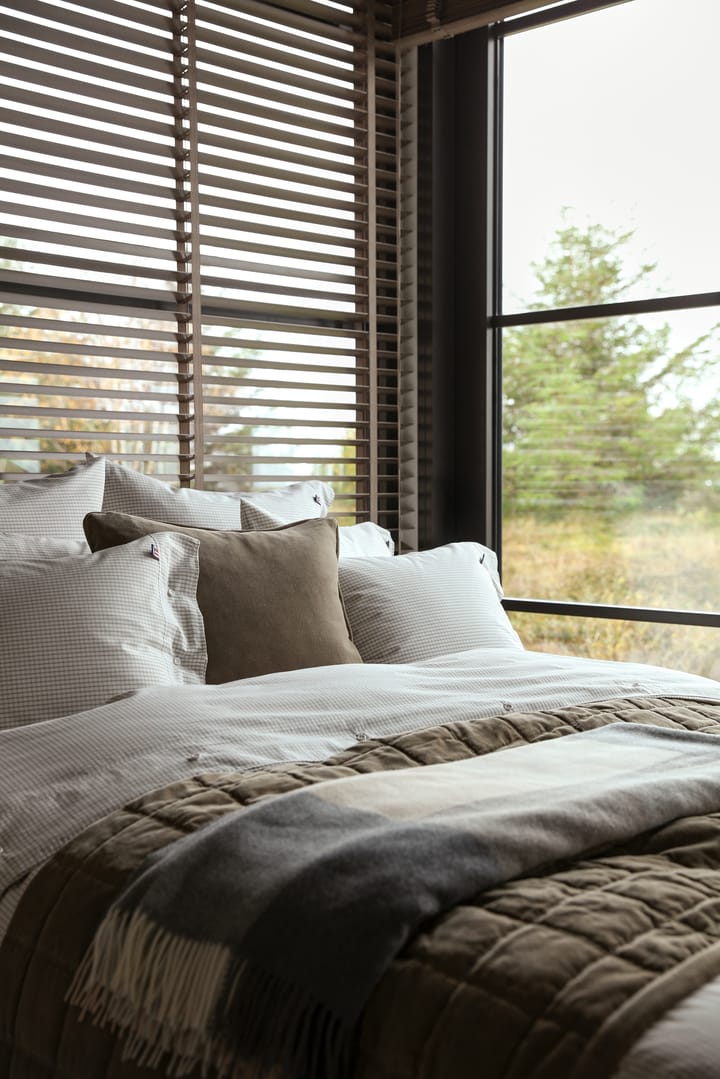 Cotton Velvet quilted överkast 160x240 cm, Walnut Lexington