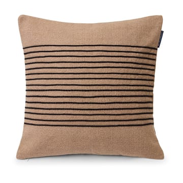 Deco Striped Cotton Canvas kuddfodral 50x50 cm - Beige-gray - Lexington