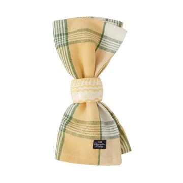 Easter Linen/Cotton tygservett 50x50 cm - Yellow-green - Lexington