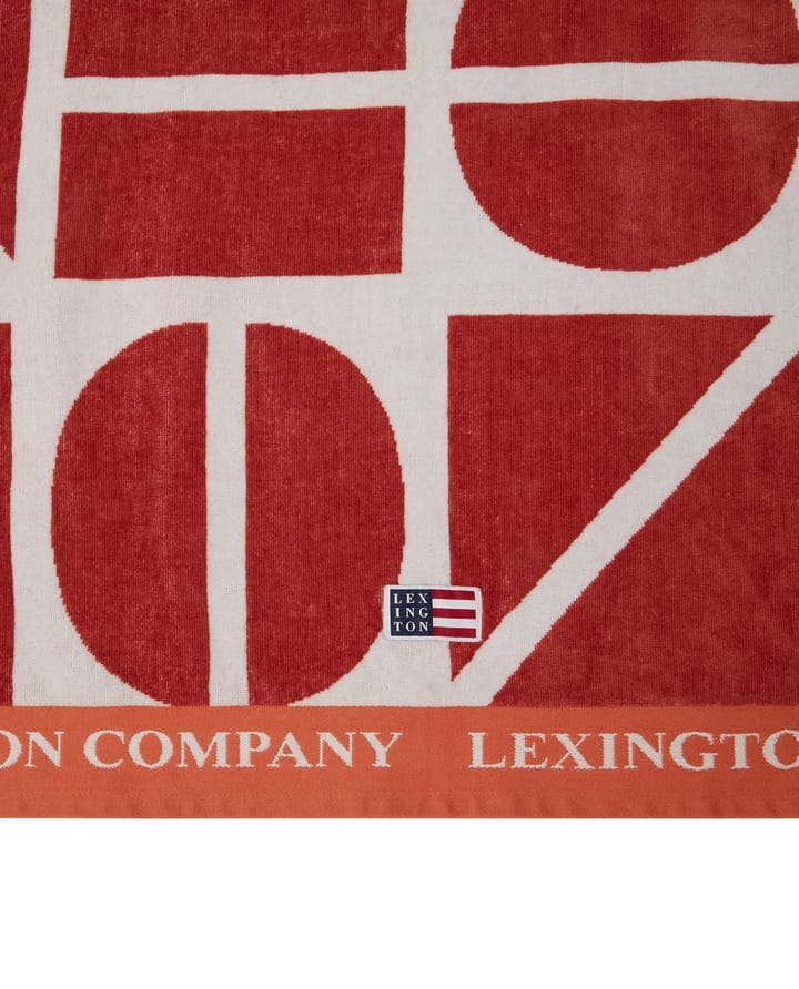 Graphic Cotton Velour badlakan 100x180 cm - Coconut - Lexington