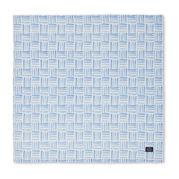Graphic Printed Cotton servett 50x50 cm - Blue-White - Lexington