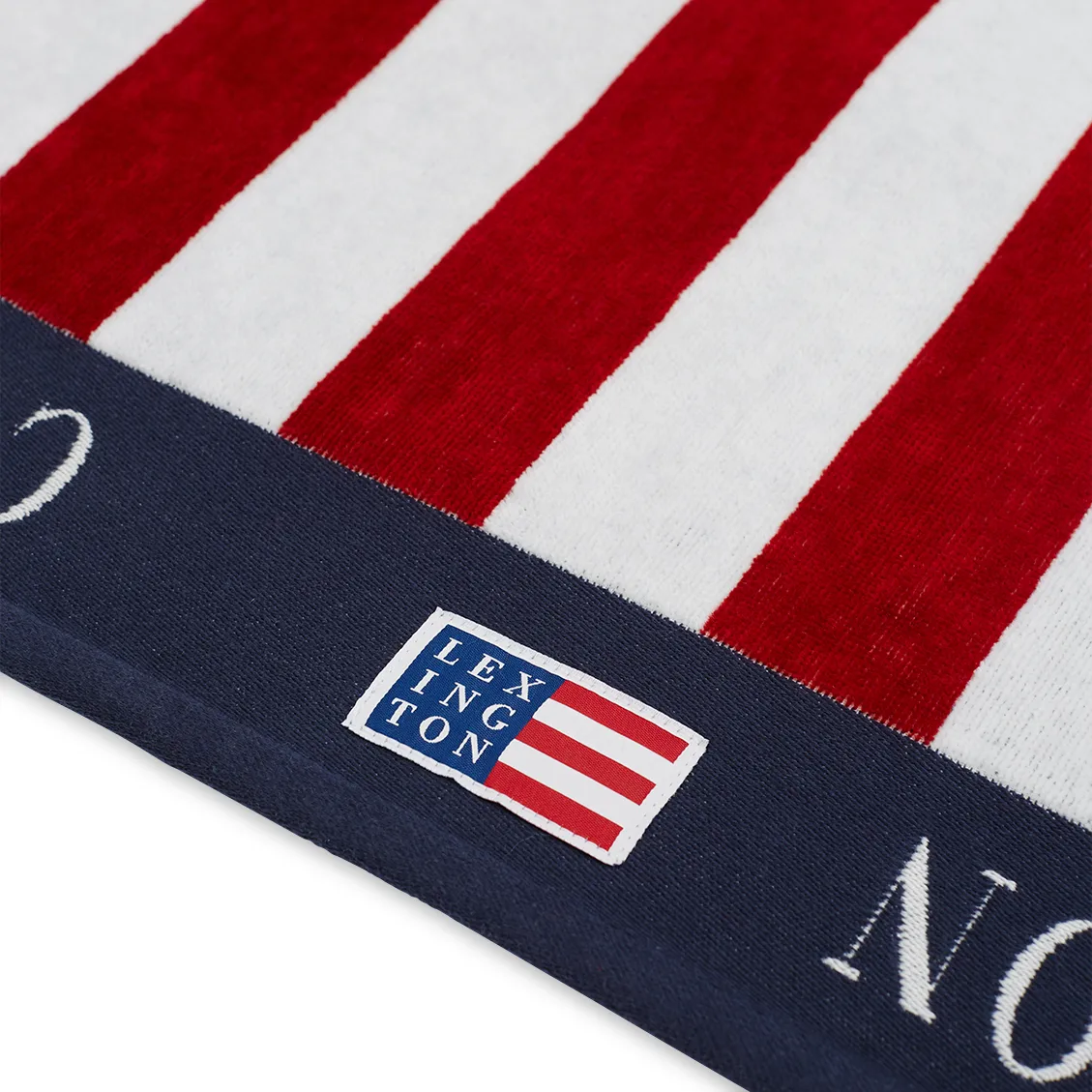 Graphic Velour badlakan 100x180 cm, Red-white Lexington