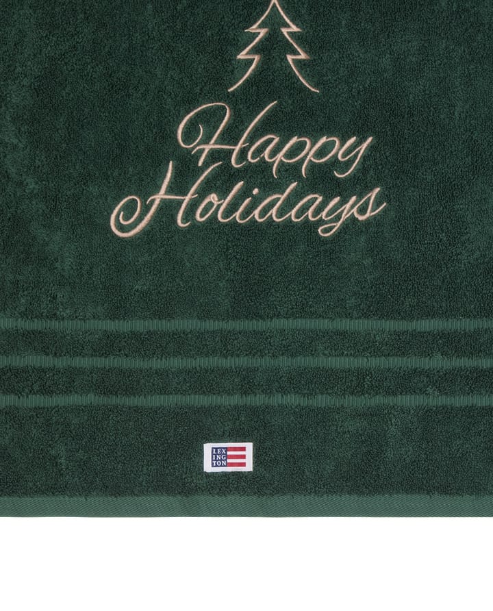 Happy Holidays Juniper ekologisk handduk 50x70 cm, Green-Light Beige Lexington