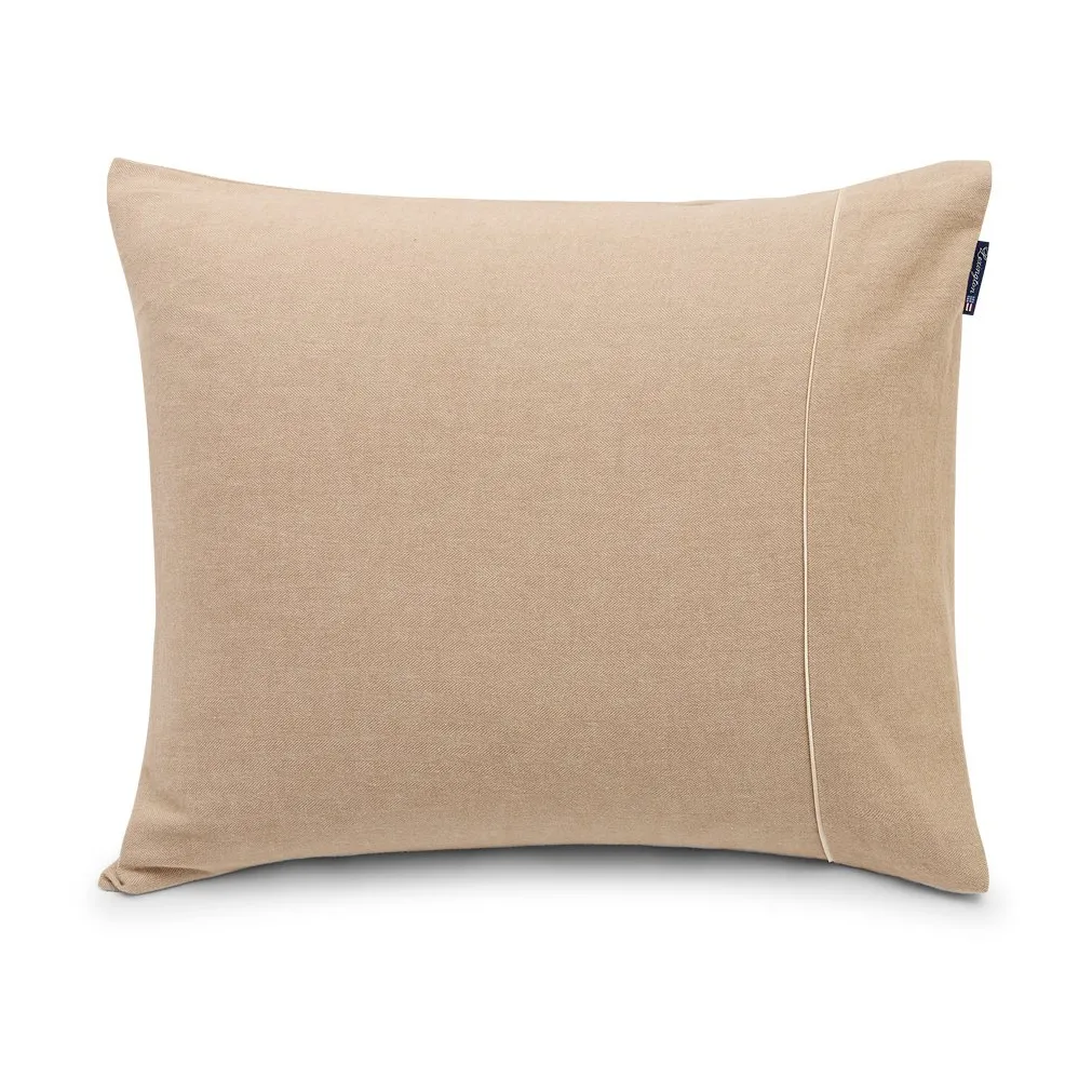 Herringbone Flanell örngott 50x60 cm, Beige-off white Lexington