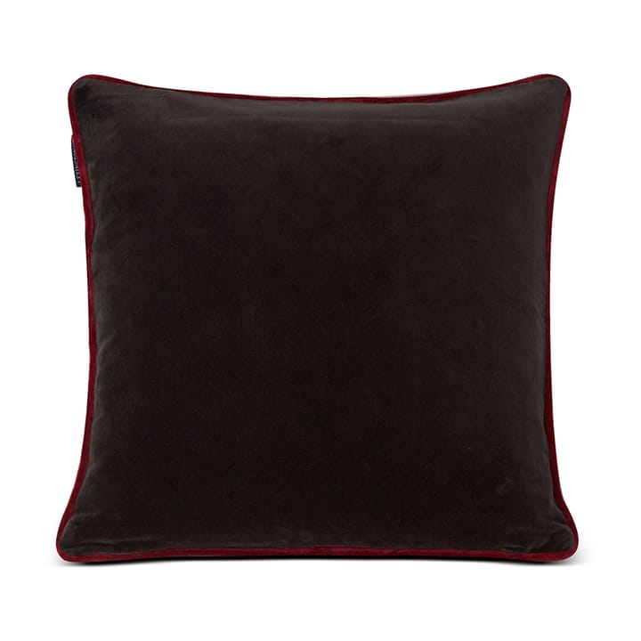 Holly Wrath Cotton Velvet kuddfodral 50x50 cm - Dark grey-green-red - Lexington