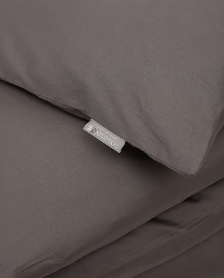 Hotel Cotton Sateen påslakan 150x210 cm, Charcoal grey Lexington