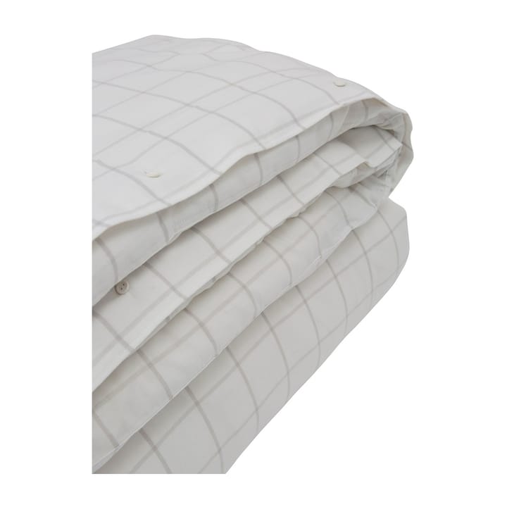Hotel Light Flannel påslakan 220x220 cm, Vit-ljusbeige Lexington