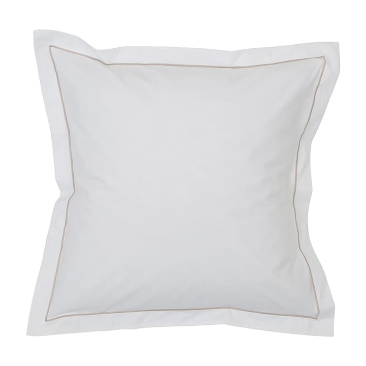 Hotel Percale örngott 65x65 cm - Vit-ljusbeige - Lexington