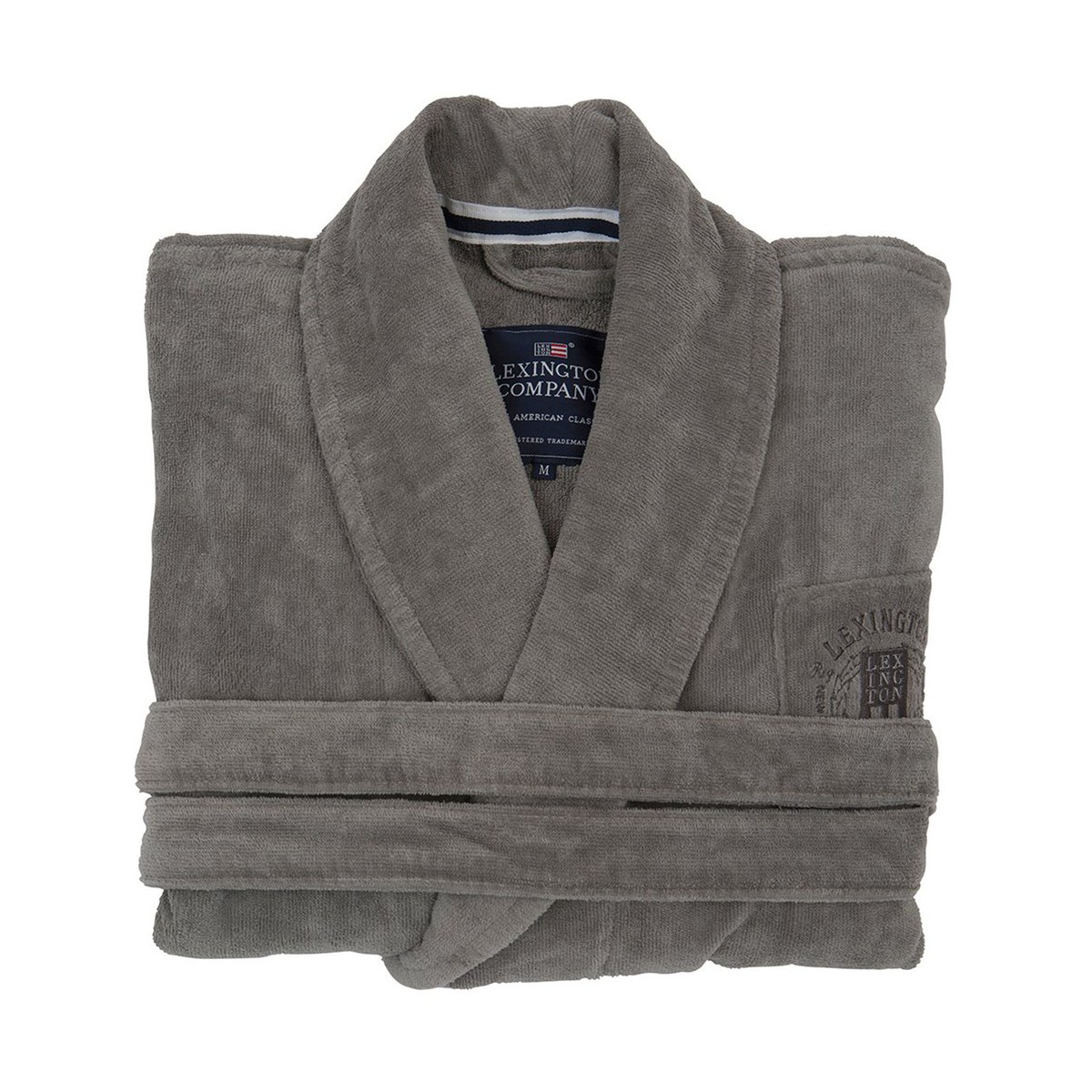 Lexington Hotel Velour morgonrock M Gray | Skandinavisk Design | Morgonrockar & Badrockar | Grå