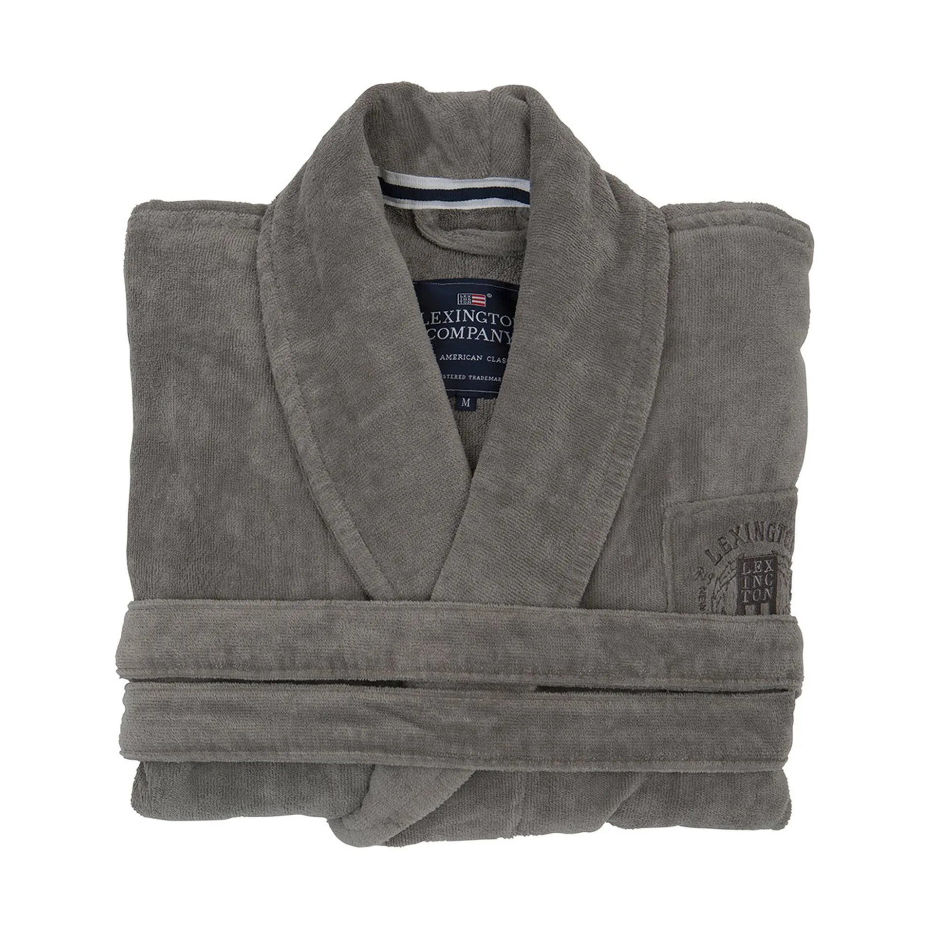 Hotel Velour morgonrock XS, Gray Lexington