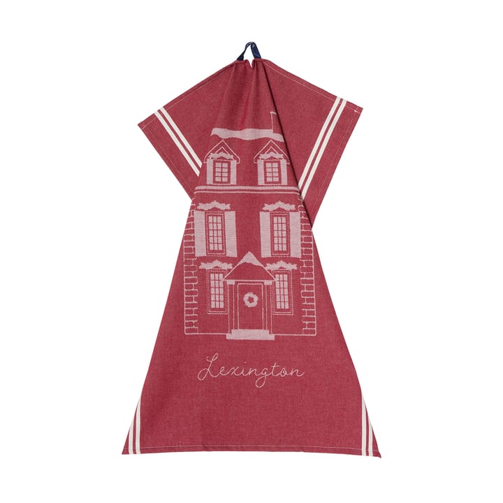 House ekologisk bomull kökshandduk 50x70 cm, Red-white Lexington