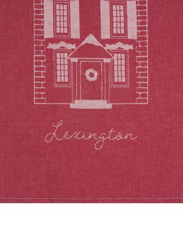 House ekologisk bomull kökshandduk 50x70 cm - Red-white - Lexington