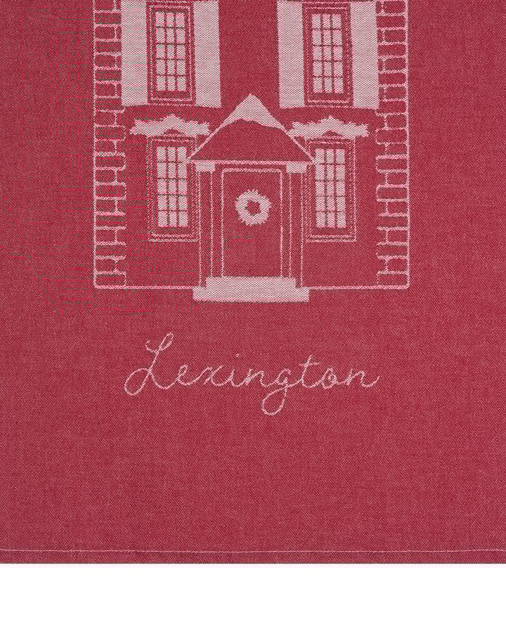 House ekologisk bomull kökshandduk 50x70 cm, Red-white Lexington