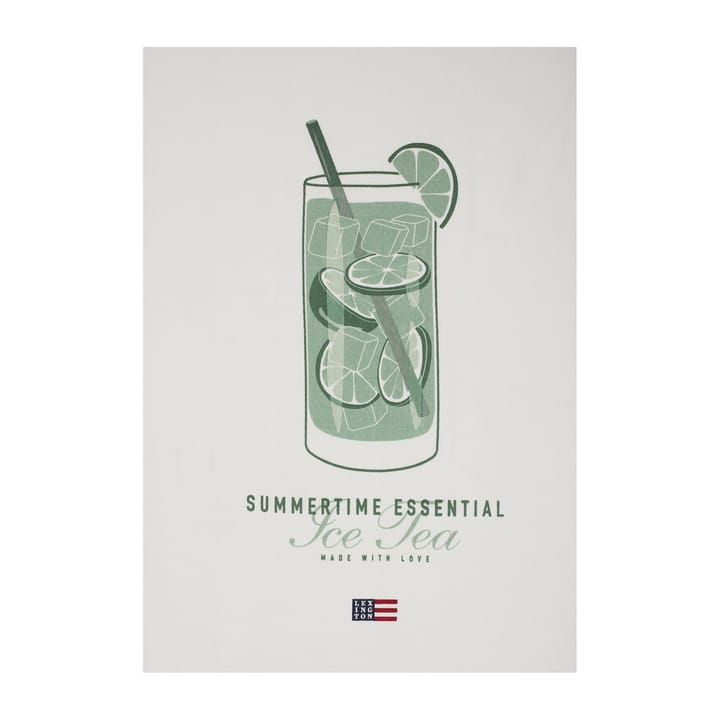 Ice Tea Organic Cotton Twill kökshandduk 50x70 cm, White Lexington