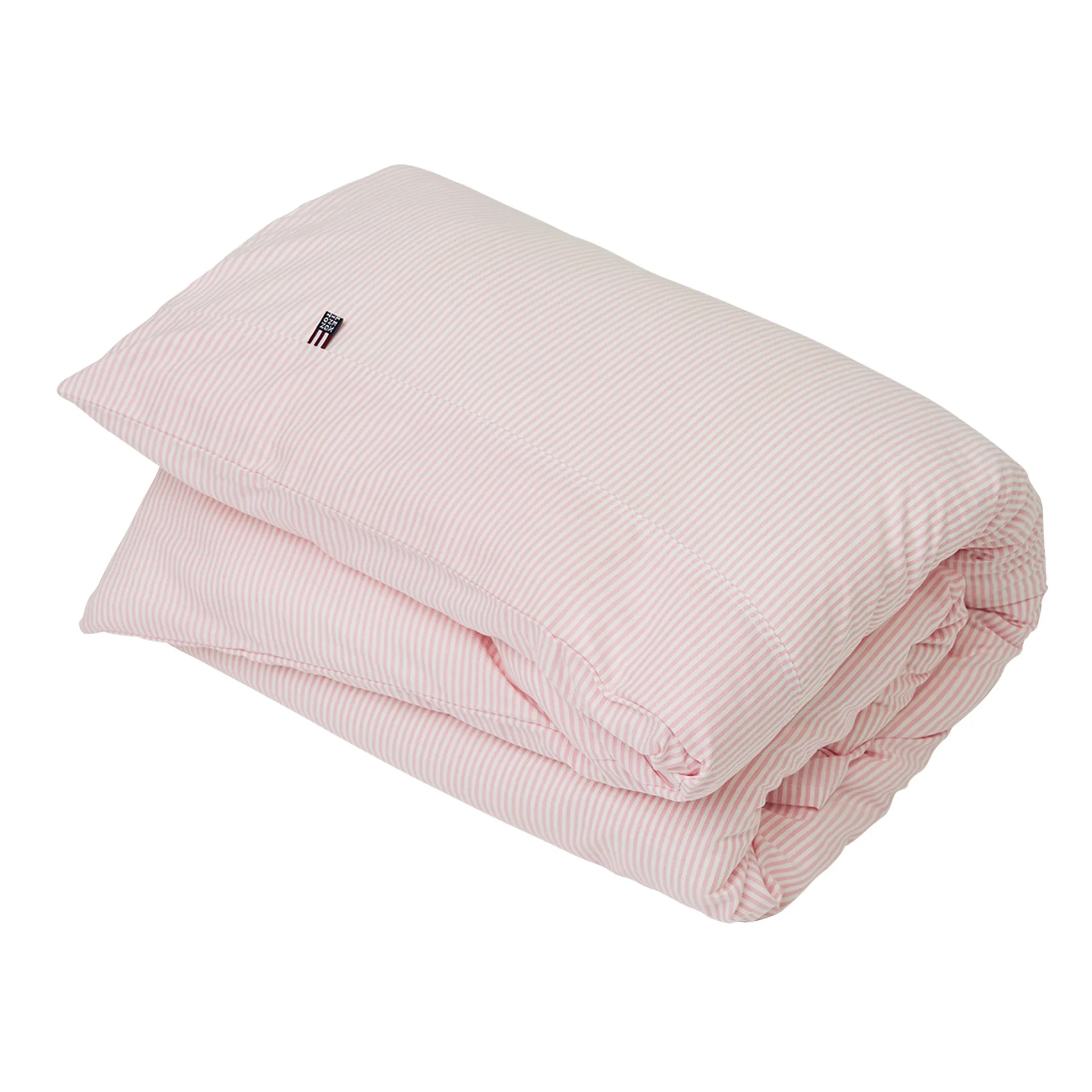 Icons Baby Pin Point påslakan 100x130 cm, Pink-white Lexington