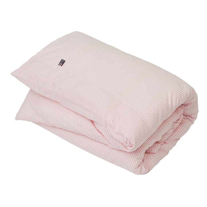 Icons Baby Pin Point påslakan 100x130 cm, Pink-white Lexington