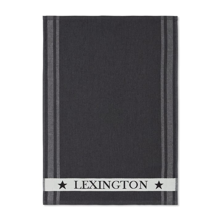 Icons Cotton Terry kökshandduk 50x70 cm - Dark gray-white - Lexington
