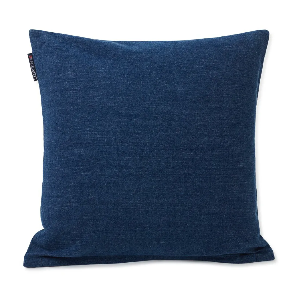 Icons Denim Logo kuddfodral 50x50 cm, Denim blue Lexington