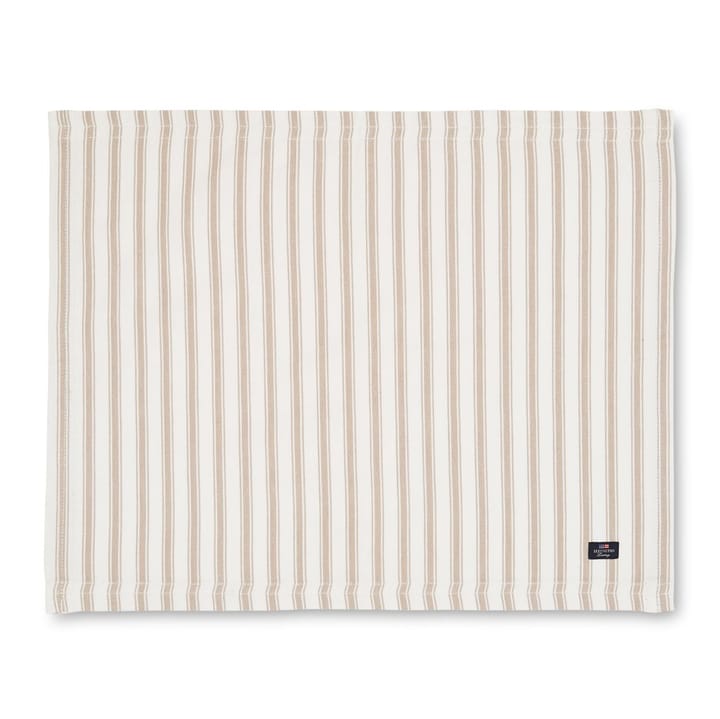 Icons Herringbone Striped bordstablett 40x50 cm - Beige-white - Lexington