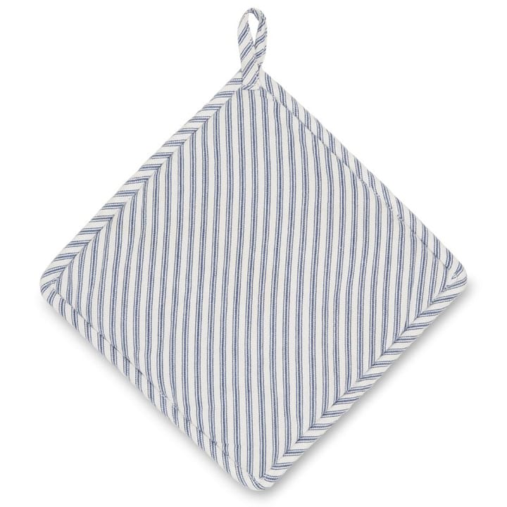 Icons Herringbone Striped grytlapp - Blue-white - Lexington