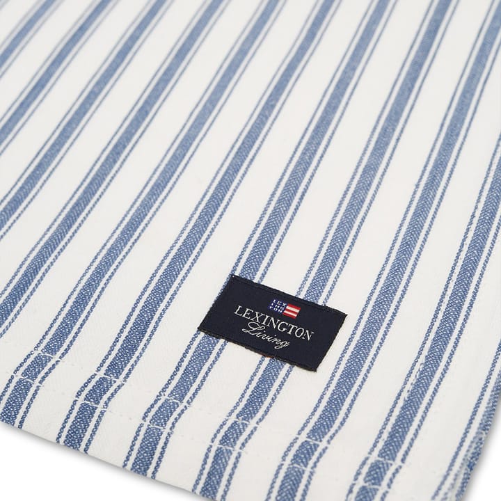 Icons Herringbone Striped löpare 50x150 cm, Blue-white Lexington