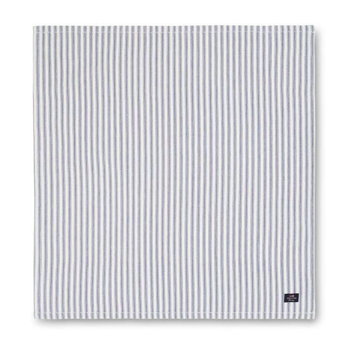 Icons Herringbone Striped servett 50x50 cm - Blue-white - Lexington