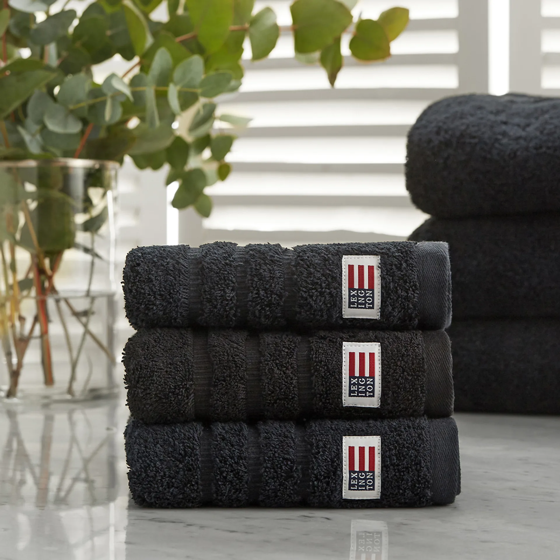 Icons Original handduk 50x70 cm, Black Lexington