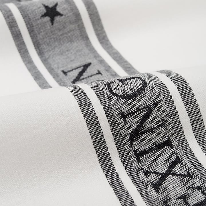 Icons Star kökshandduk 50x70 cm, White-black Lexington