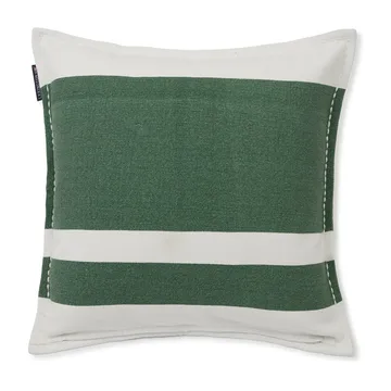 Irregula Striped Cotton kuddfodral 50x50 cm - Green-White - Lexington