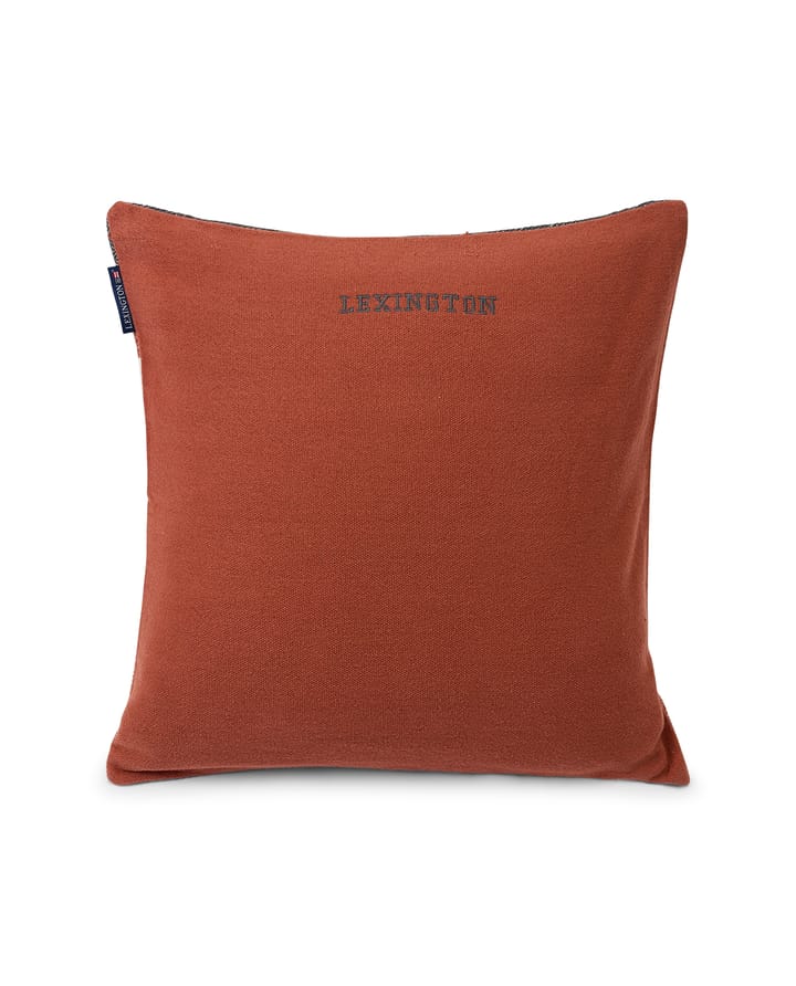 Irregular Striped Cotton kuddfodral 50x50 cm, Copper-gray Lexington