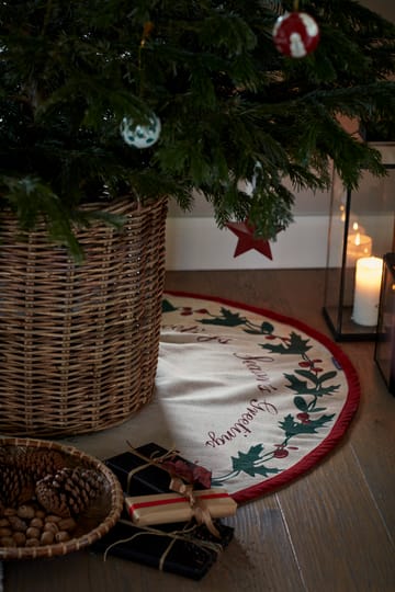 Jute Cotton Christmas Tree julgransmatta Ø110 cm - Beige - Lexington