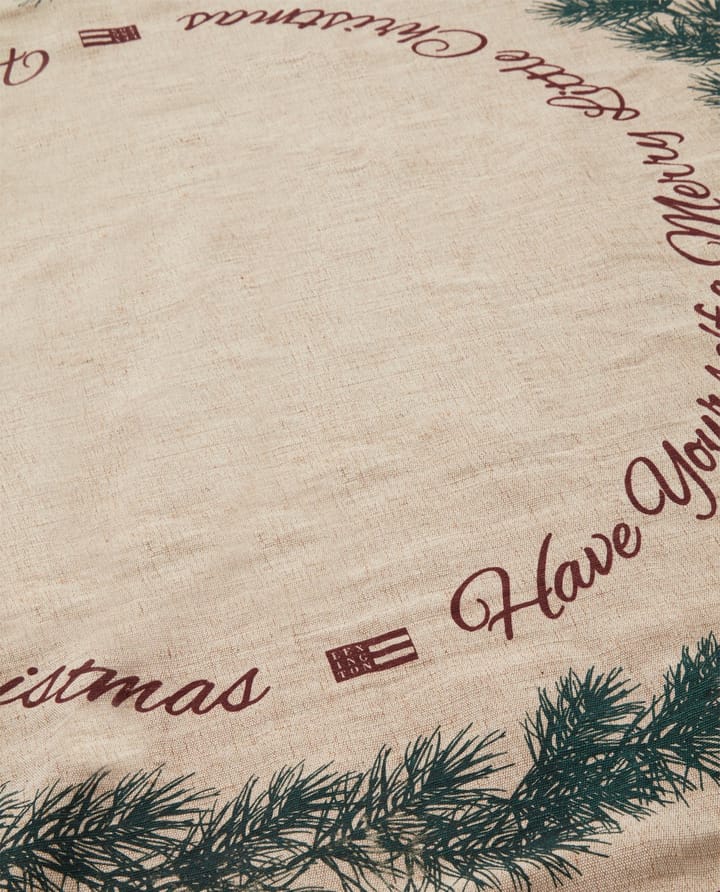 Jute Cotton Christmas Tree julgransmatta Ø110 cm, Natural Lexington