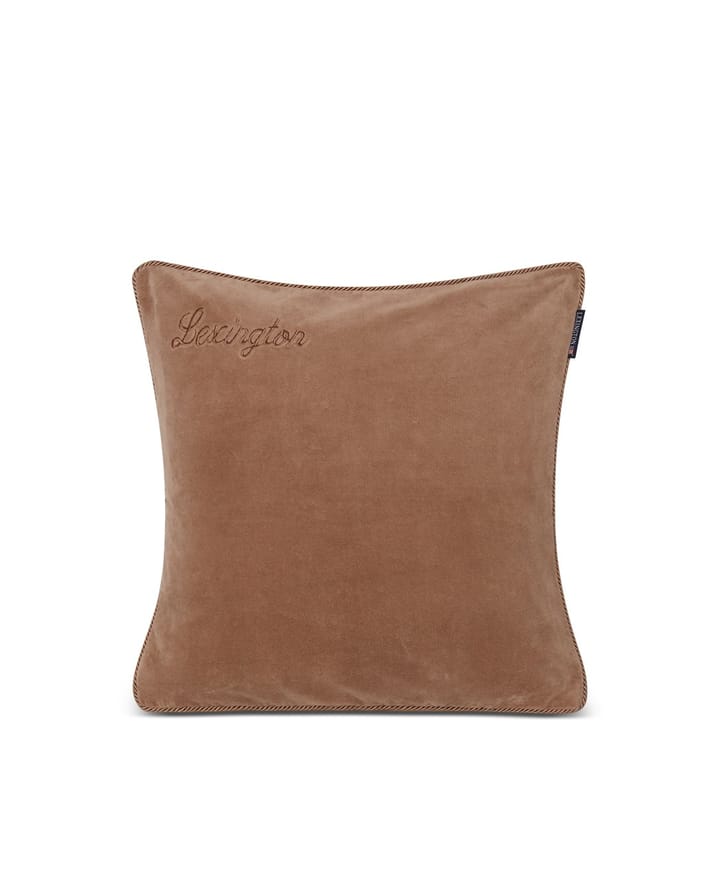 Kuddfodral Ekologisk sammet 50x50 cm, Beige Lexington