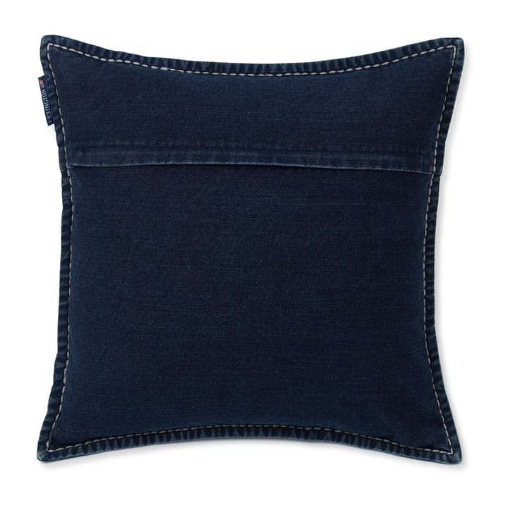Lazy Days Denim Twill Cotton kuddfodral 50x50 cm, Denim blue Lexington