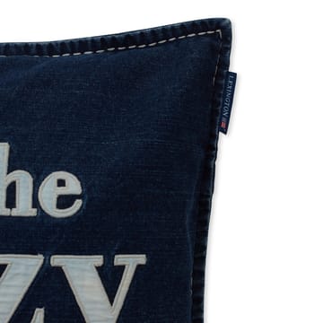 Lazy Days Denim Twill Cotton kuddfodral 50x50 cm - Denim blue - Lexington