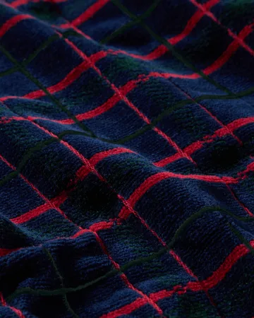 Lexington checked handduk 2-pack - Navy-green, 50x70 cm - Lexington