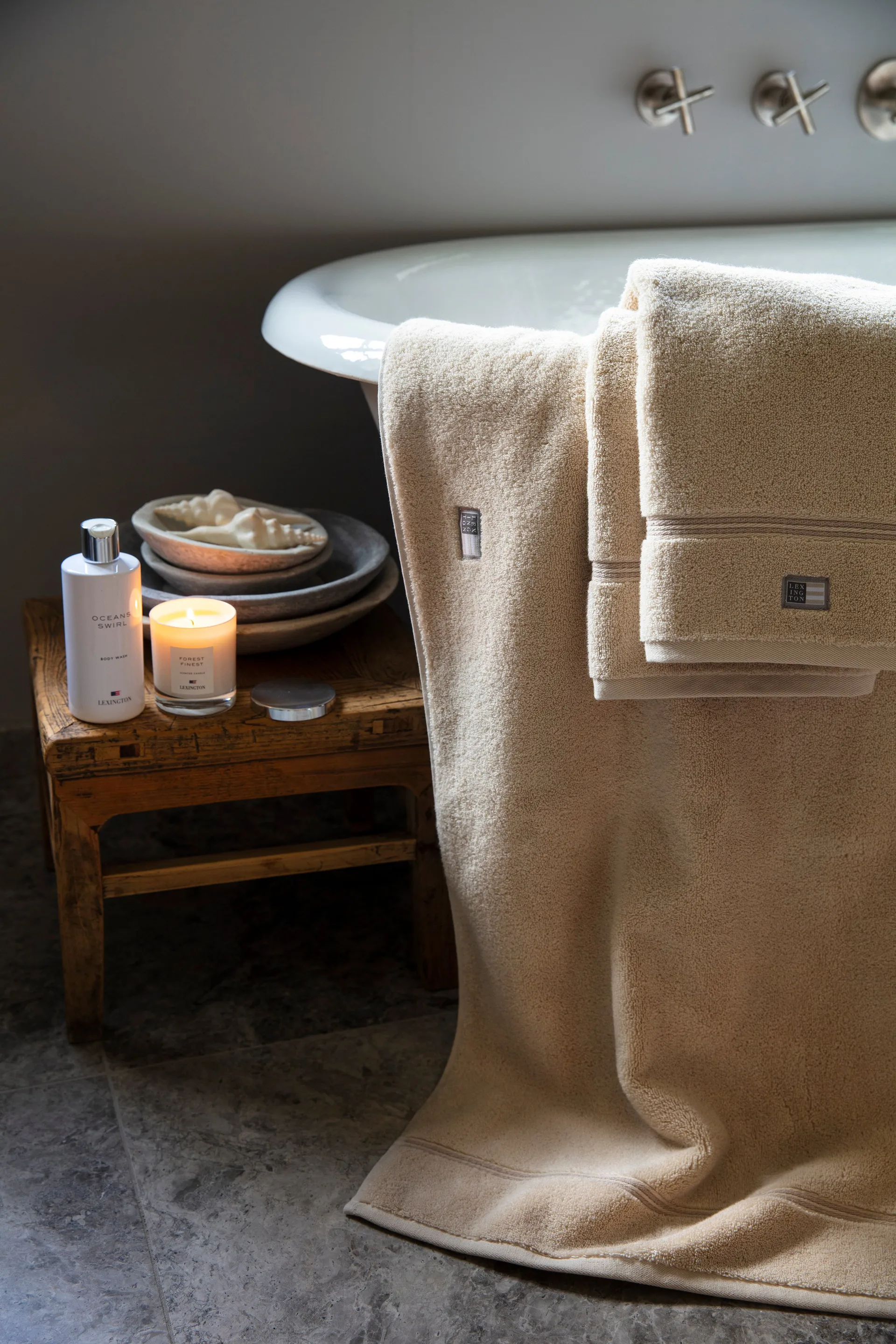 Lexington Hotel handduk 50x70 cm, Beige Lexington