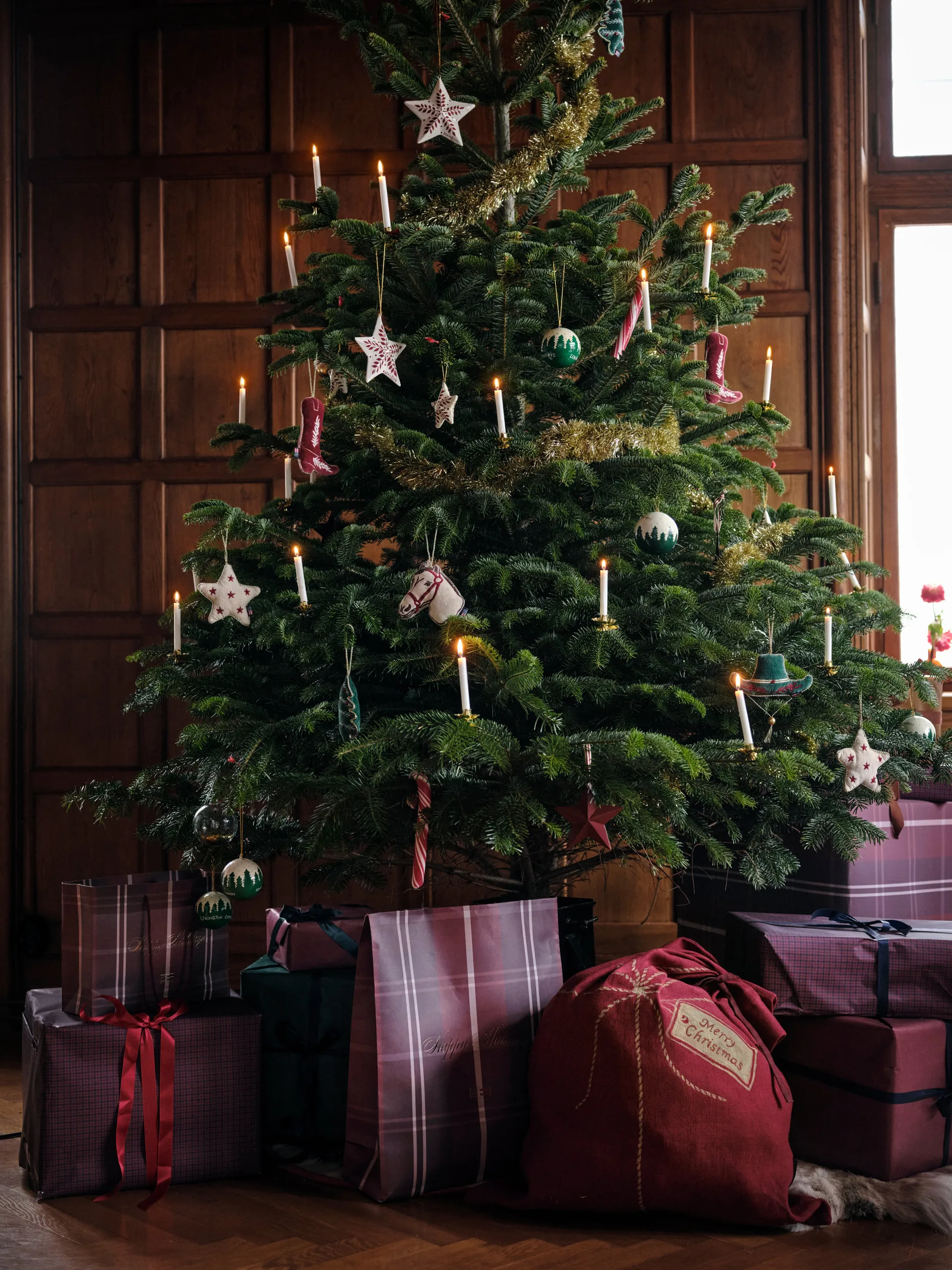 Lexington julklappssäck 65x95 cm, Röd Lexington