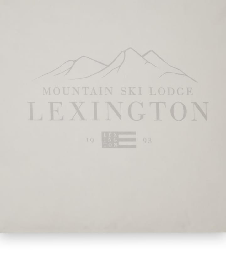 Lexington Printed Cotton Poplin örngott 50x60 cm, White-light gray Lexington