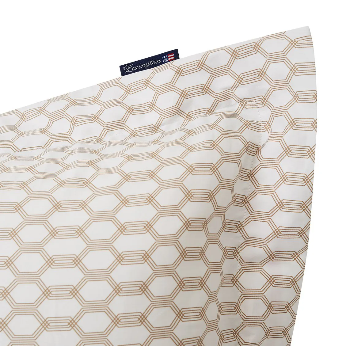 Lexington Printed örngott 50x60 cm, White-dark beige Lexington