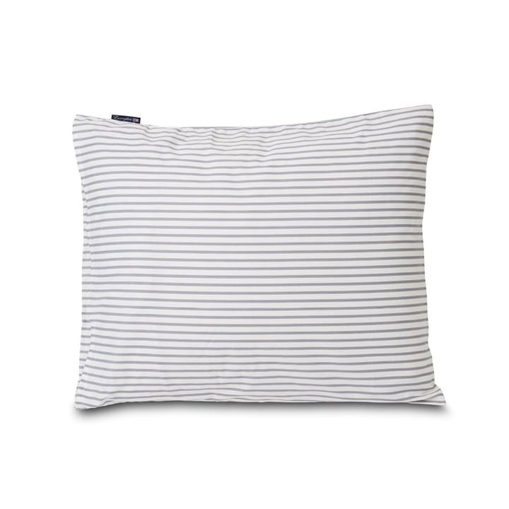 Lexington Striped örngott tencel 50x60 cm - White-steel blue - Lexington