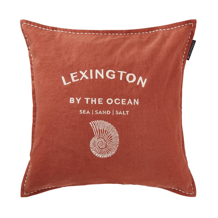 Logo Embroidered by the ocean kuddfodral 50x50 cm, Coconut Lexington