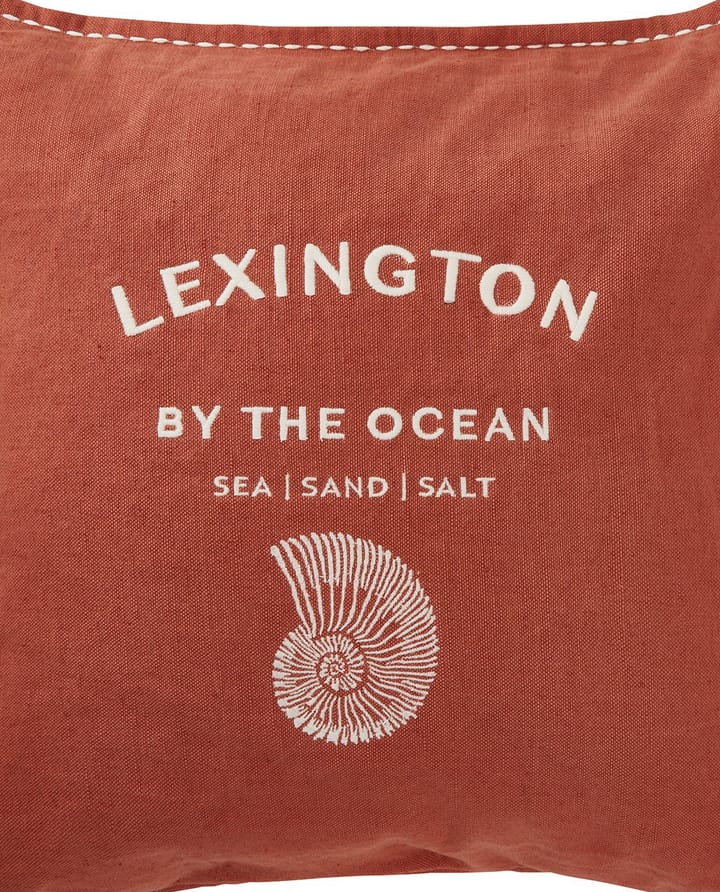 Logo Embroidered by the ocean kuddfodral 50x50 cm, Coconut Lexington