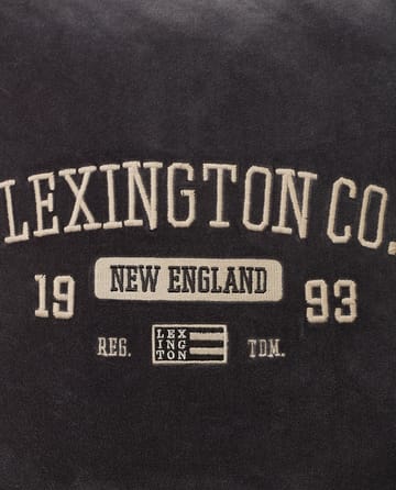 Logo Message Velvet kuddfodral 50x50 cm - Gray - Lexington