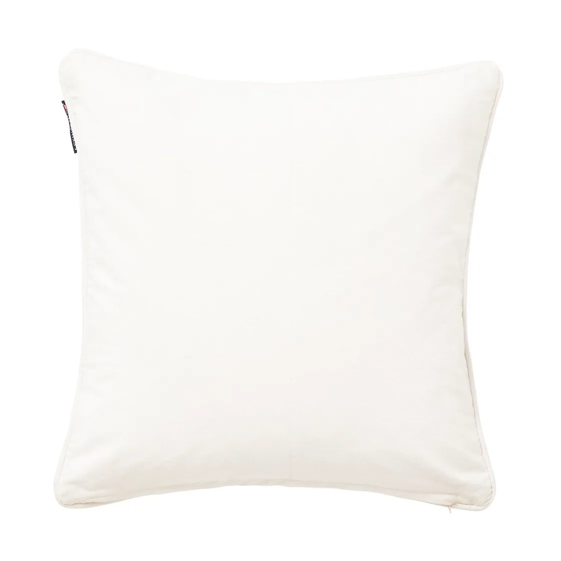 Logo Organic Cotton Canvas kuddfodral 50x50 cm, White Lexington