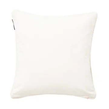 Logo Organic Cotton Canvas kuddfodral 50x50 cm - White - Lexington